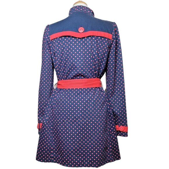 FENCHURCH Women's Youth Polka Dot Trench Coat - Picture 4 of 10